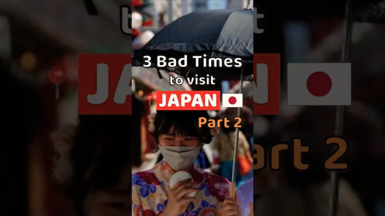 Don’t come to Japan during these months | 3 Bad times to visit Japan | Part2 #shorts #japan