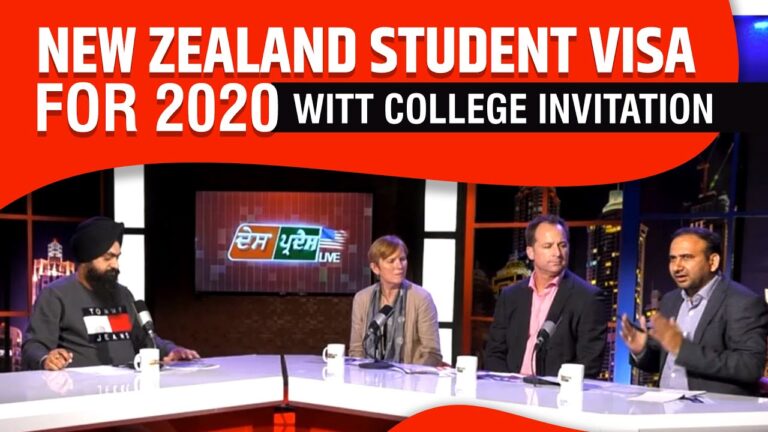 New Zealand Student Visa for 2020 | WITT College Invitation