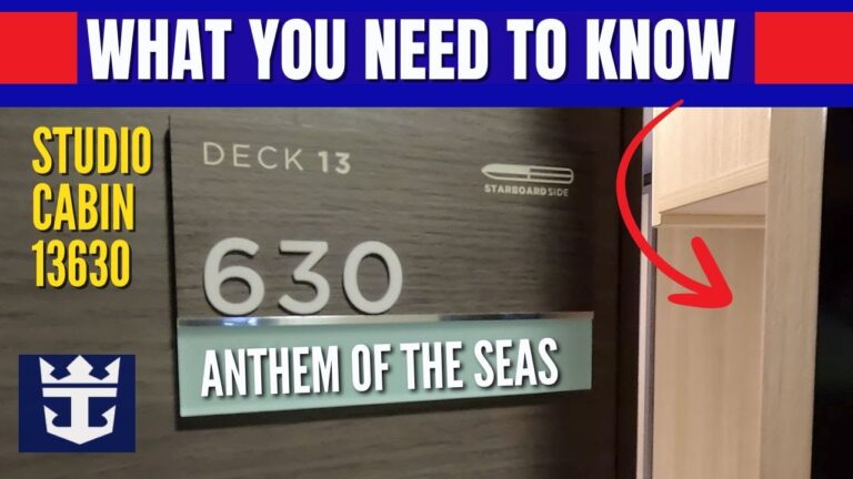 Anthem of the Seas STUDIO Cabin 13630 | What You NEED to Know